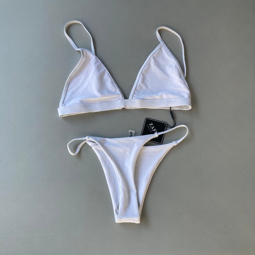 NWT Zaful White Bikini Set